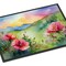Edge Collections - 24" x 36" - Multicolor - North Dakota Wild Prairie Roses Doormat Indoor Outdoor Rug - 1 Piece
